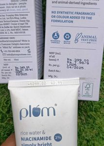 Plum Niacinamide &amp; Rice Water Skincare Combo