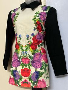 Korean Floral Printed Designer One Piece