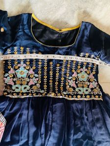 Elegant Embroidered Lehenga Peplum Top