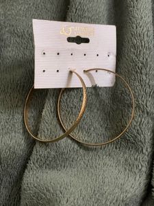 Gold Hoops Earring