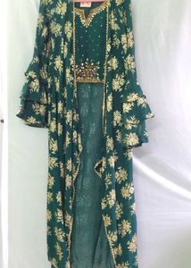 Sharara Set With Shrug And Plazzo