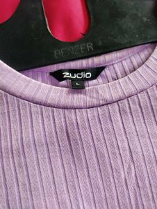 Zudio Ribbed Full Sleeves Top