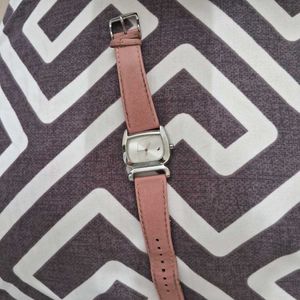 Fastrack Pink Leather Watch