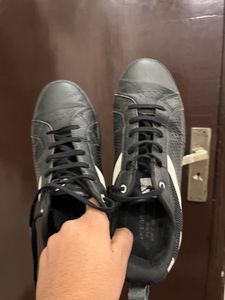Campus Black Sneakers Shoes For Men