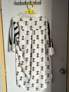 Mickey Mouse Print Dress