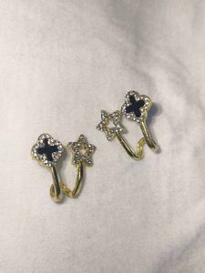 Clover &amp; Star Ear Cuffs