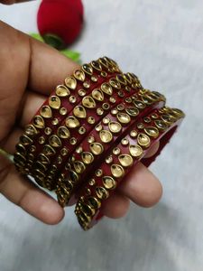 Red &amp; Gold Bangles