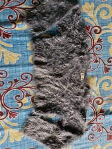 Fuzzy Gray Woolen Blouse