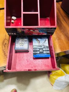 Red Desk Organizer
