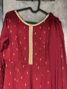 Indya Maroon Anarkali 🪷