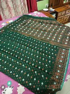 Brand New Jamdani Sari Copper zari Allover Work