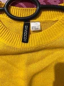 H&amp;M Yellow Women Pullover