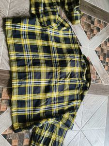 Yellow Plaid Crop Top
