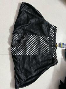 Pintrest korean Black Polka Dot Skirt