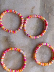 aesthetic handmade clay bead preppy bracelet