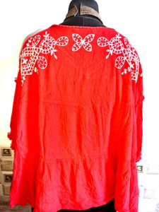 🎊Buy 1, Get 1 Free🎁XL/XXL Red Bohemian Top