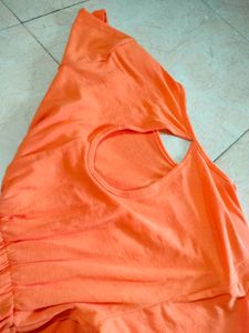 Classy Orange Long Dress 🧡
