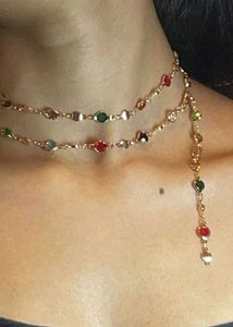 Beaded Cross Pendant Necklace