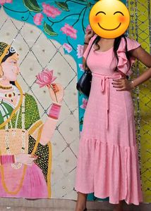 Pink Tiered Maxi Dress