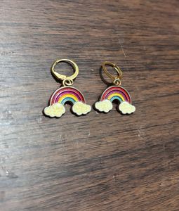 Cute Rainbow Cloud Earrings 🥰🌈☁️