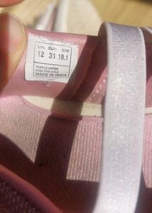 Cute Pink Baby Shoes with Flowers