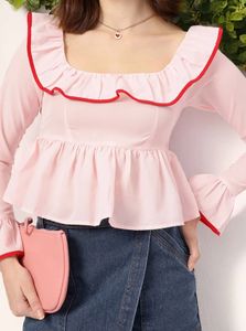 Pink Peplum Top