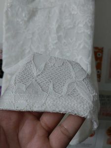 Boohoo See Through White Dress