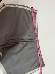 Crane Gray &amp; White Running Shorts