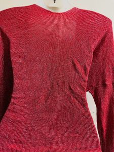 Full Glitter Red Korean Jacket