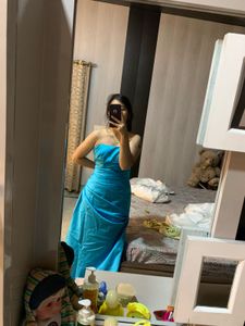 Teal Tubeless Striated Gown 🌸🦋🎀