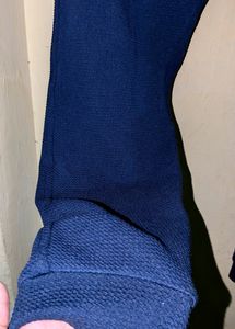 Men Navy Blue Track Pant