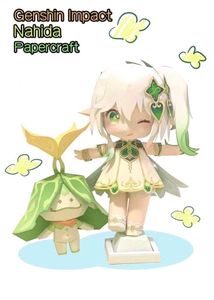 Genshin Impact Nahida Papercraft Dolls
