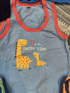 6-12 months  Boys vest pack of 9