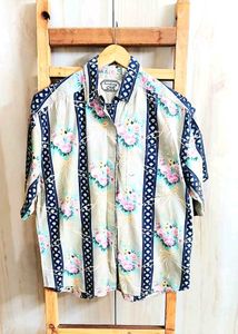 Floral Print Button-Down Shirt size-45