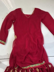 Red Anarkali Salwar Kameez