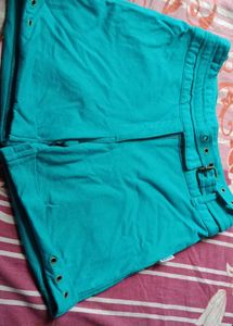 Teal Casual Shorts