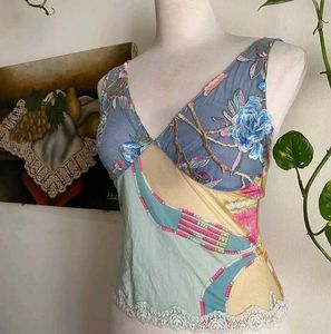 Floral Patchwork Top