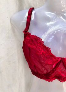 Red Lace Bra