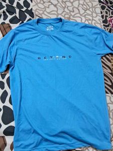 Blue Graphic Print T-Shirt