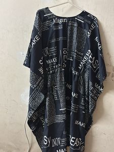 Stylish Black Print Dress