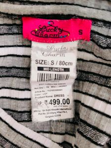 Mid-length Striped Dress in Size S
