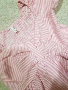 Pink Puff Sleeve Top