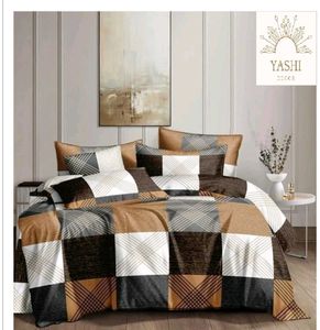 Double Bedsheets With 2 Pilow Covers