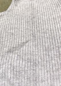 Grey Knit Pullover Sweater