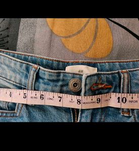 H&amp;m Wide Leg Denim Jeans