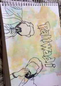 handmade caricature of rohit saraf &amp; varun dhawan