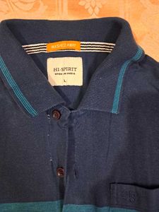 Striped Short Sleeve Polo Shirt