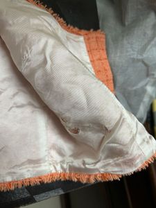 Orange Tweed Crop Top