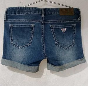Guess Denim Cuffed Shorts