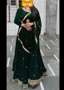 💚 green lahenga choli fully stitched....💚💚